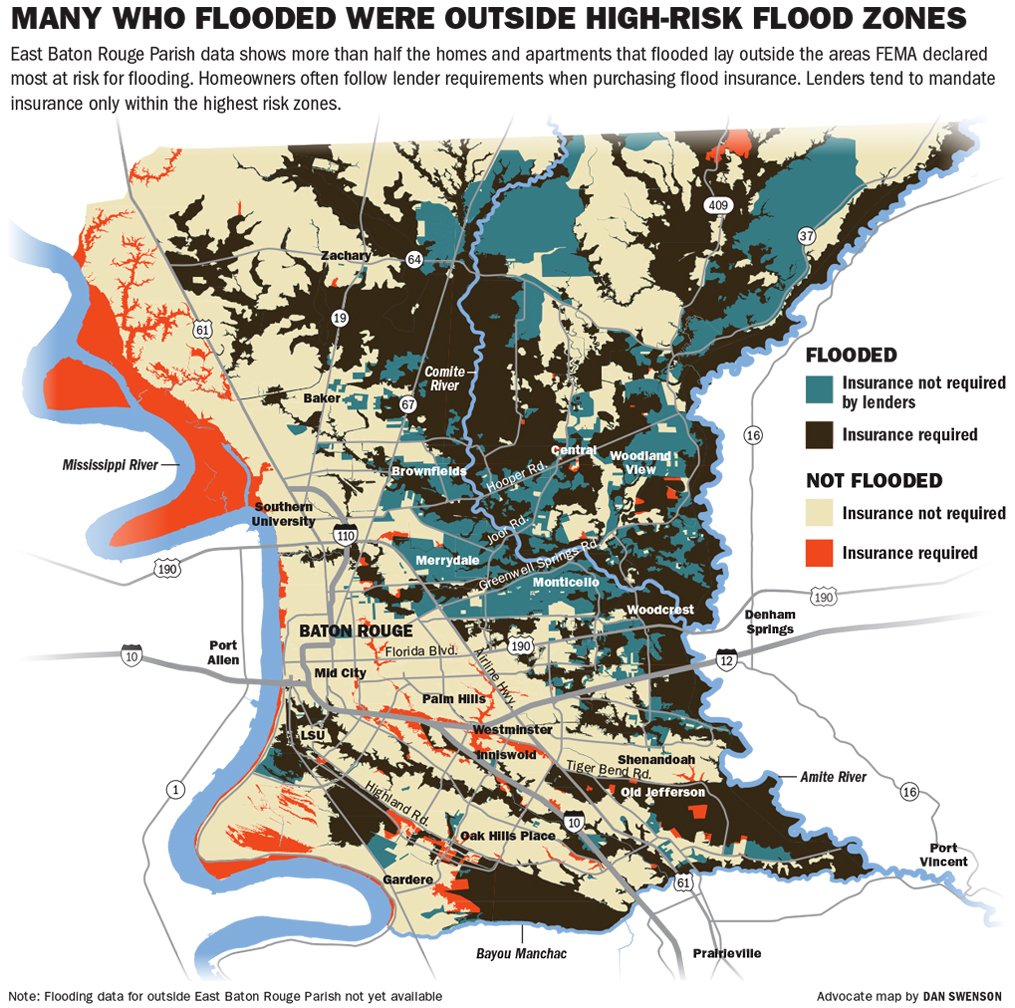 Flooding and Insurance Map