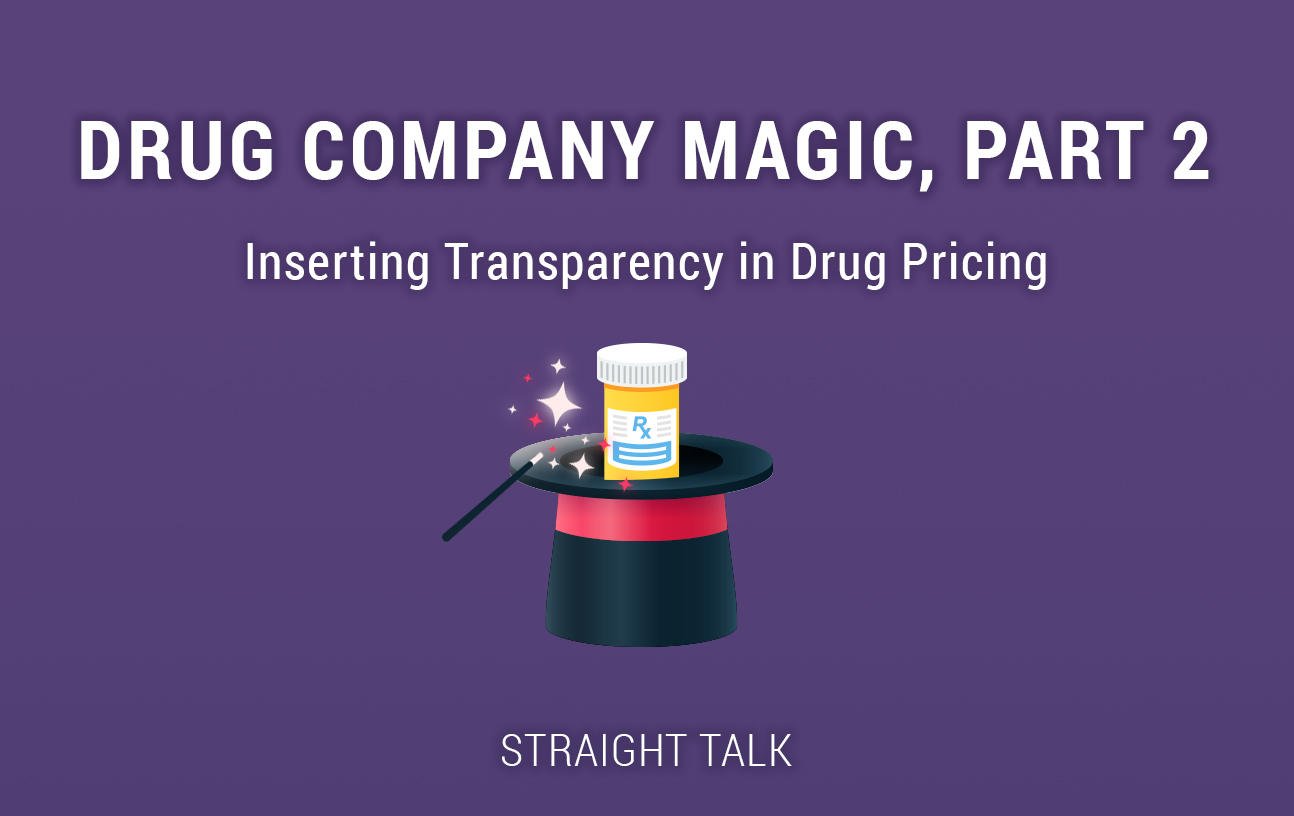 Inserting Transparency in Drug Pricing